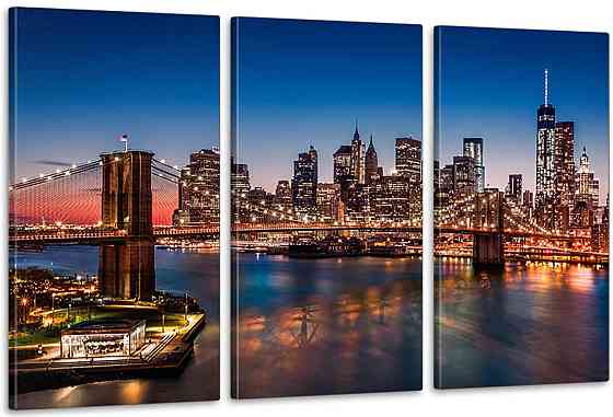 Модульная картина в гостиную / спальню   Америка     ART-261_3A 70х130 см Киев