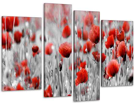 Модульная картина Маки Art-95_4 110x160 см Киев