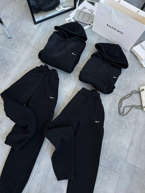 Жіночий трендовий костюм двійка  трьохнитка на флісі + манжети рібана Одеса - фото 3