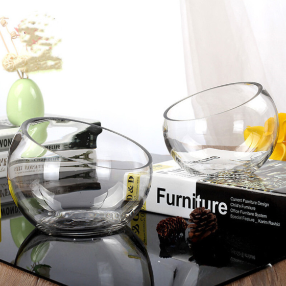 Ємність для флораріуму. Ваза зі скошеним горлом. Ваза для квіткових композицій. Діаметр 15 см Одеса