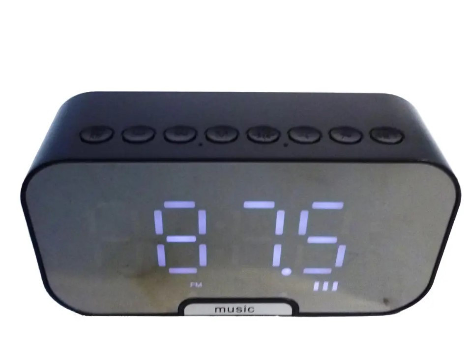 Портативна Bluetooth колонка з годинником MHZ Q5 9222, чорна Вінниця - фото 1