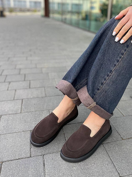 Zemira Балетки жіночі M.KRAFT T-79 коричневі (весна-осінь, замша натуральна) (5789) 37 Коломия - фото 1