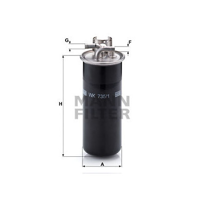 Фільтр паливний Mann WK735/1 Вінниця - фото 1