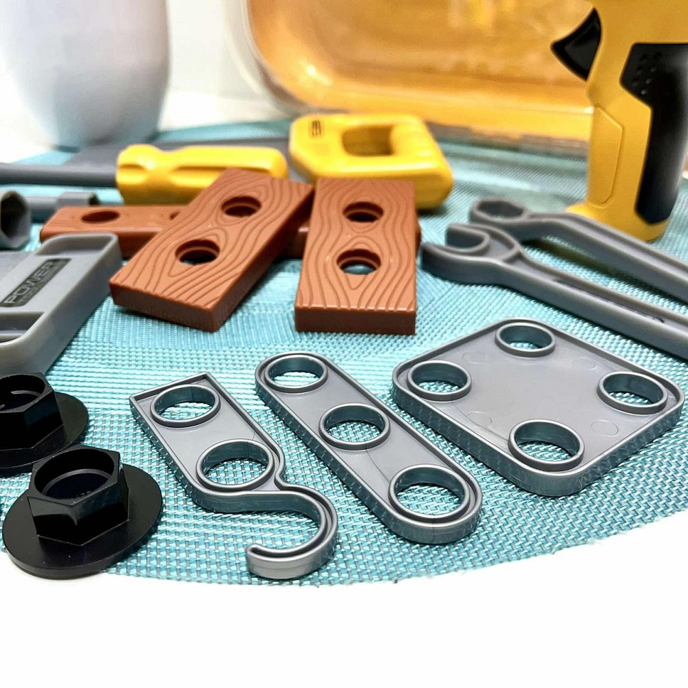 Набір інструментів шуруповерт дриль механічний Жовтий (T027) Чернигов - изображение 8