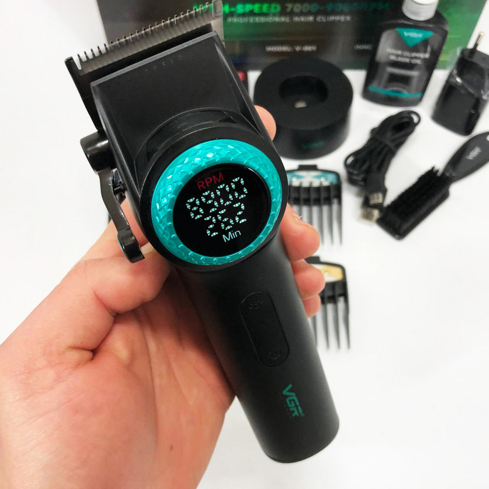 Машинка для стрижки волосся з акумулятором VGR, Універсальний тример для чоловіків SL-69 Київ - фото 1