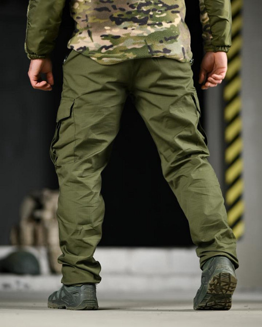 Тактичні штани pyramid рипстоп олива ВТ7485 Одеса - фото 14