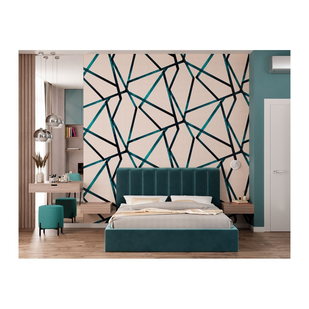 Ліжко SanamDesign Vienna Comfort з нішею для білизни з нішею для білизни 120x200 синій Київ - фото 2