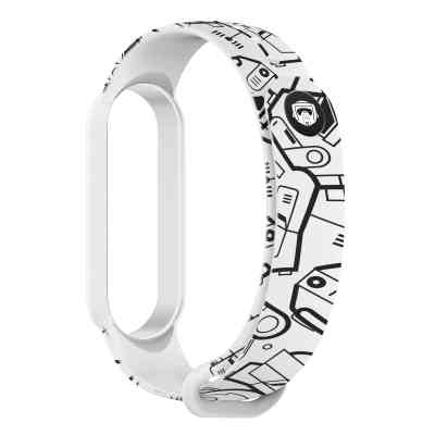 Ремінець до фітнес браслета Armorstandart This is the Way для Xiaomi Mi Band 7/6/5 Throoper patern Whi (ARM59260) Вінниця