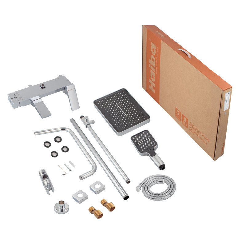 Душова колонка з змішувачем Haiba Turin 009-J (HB9658) - сучасний комплект для ванної Харків - фото 2