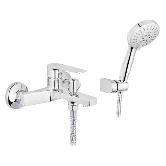 Змішувач для ванни Kroner KRP Eifel - C060 з душовим гарнітуром, хром Київ