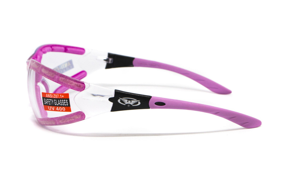 Окуляри захисні з ущільнювачем Global Vision Ruthless Purple (clear) Anti-Fog, прозорі в фіолетовій оправі Запорожье - изображение 6