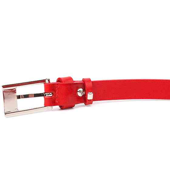 Привлекательный женский ремень из натуральной кожи Grande Pelle 21445 Красный Киев