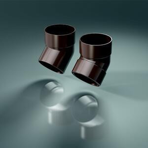 Колено трубы  двухраструбное  87  ПроАква  ProAqua     система 125/90 Кирпичный Львов - изображение 1