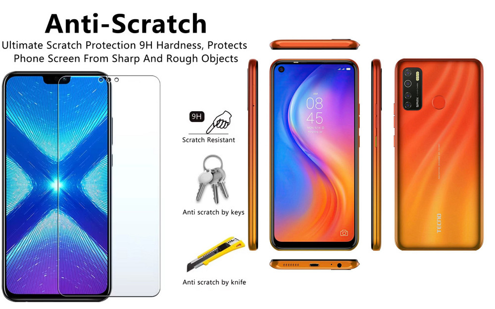 Защитное стекло NeoGlass для TECNO Spark 5 Pro (KD7) – ультрапрозрачное и устойчивое Киев - изображение 1