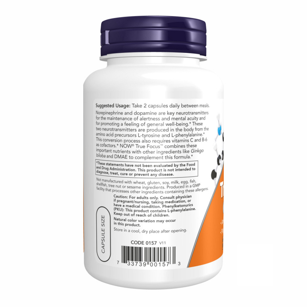 Вітаміни для пам'яті NOW True Focus 90 vcaps Київ - фото 3