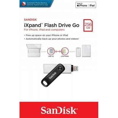 USB флеш накопитель SanDisk 256GB iXpand Go USB 3.0/Lightning (SDIX60N-256G-GN6NE) Винница