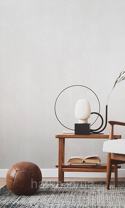 Шпалери вінілові на флізеліні A.S.Creation Remix метрові під венеціанську штукатурку світло-сірі Київ - фото 1