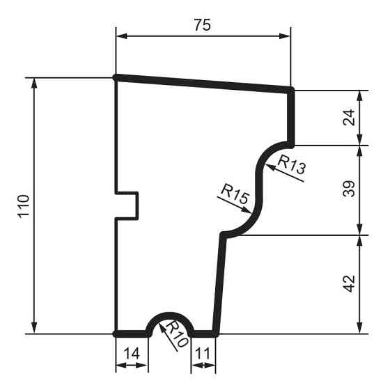 Подоконник фасадный Prestige Decor DC 101 Днепр