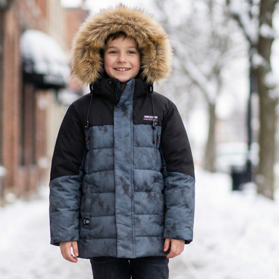 Зимняя курточка для мальчика подростка варенка на холофайбере на 8,9,10,11 лет Николаев