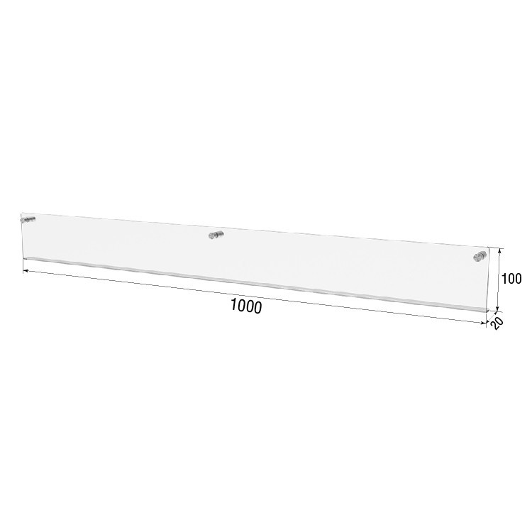 Полиця EKOSTAR настінна 1000х100 Київ - фото 3