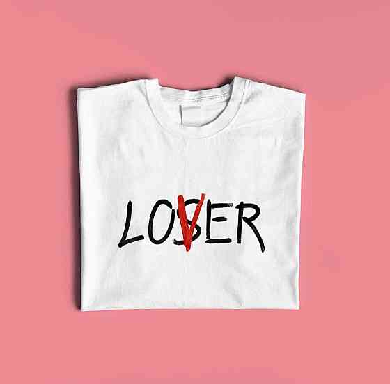 Біла жіноча футболка з малюнком LOVER Чернівці