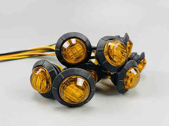 Бурштинові круглі світлодіодні габаритні вогні, передні та задні бічні світлодіодні габаритні вогні Мукачево