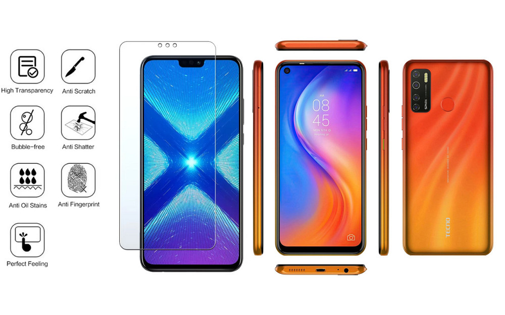 Защитное стекло NeoGlass для TECNO Spark 5 Pro (KD7) – ультрапрозрачное и устойчивое Киев - изображение 4