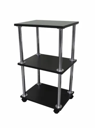 Тележка косметологическая на 3 полки Черный Киев