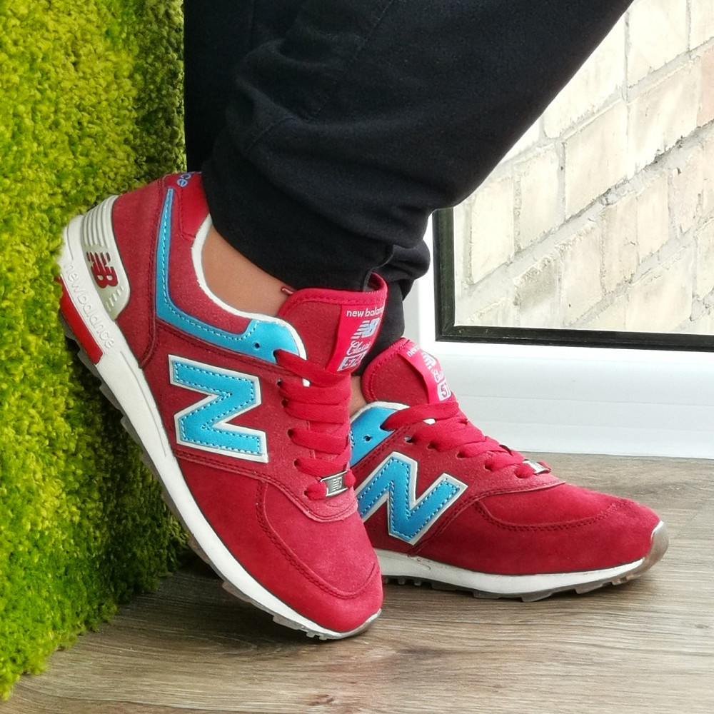 Красные Кроссовки New Balance 574 Женские Мужские Замшевые Бордовые Нью Баланс (размеры: 36,37,38,39,40) Днепр - изображение 9