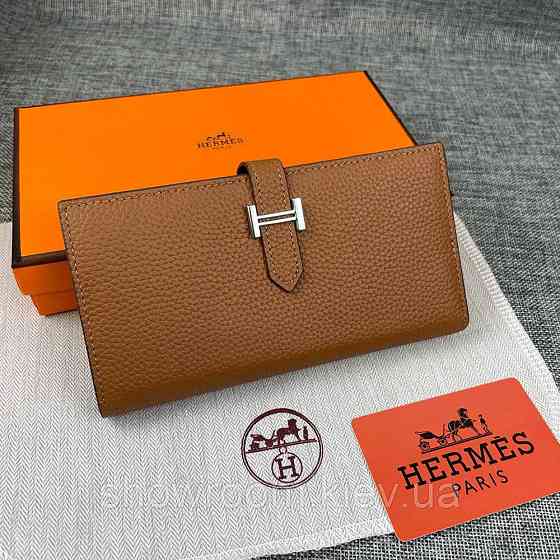 Жіночий брендовий гаманець (H-5123) brown Київ