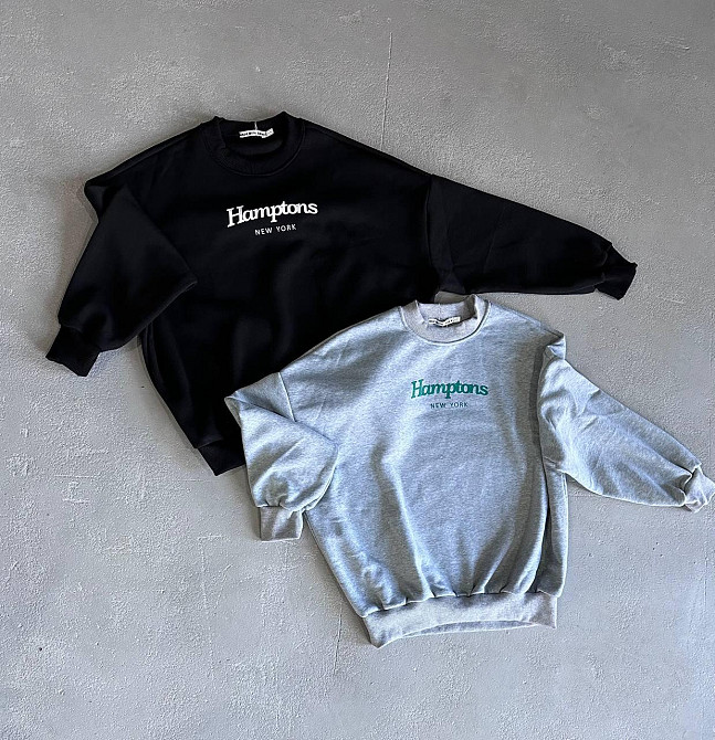 Женский теплый базовый оверсайз свитшот трехнитка на флисе + рибана Одесса - изображение 3