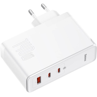 Зарядний пристрій Baseus GaN5 Pro Fast Charger 2C+U 140W + Cable 1.0m Type-C 240W white (CCGP100202) Вінниця - фото 9