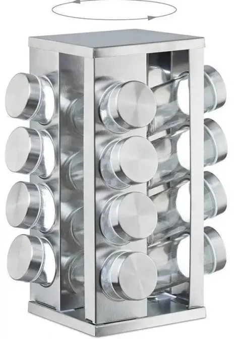 Карусель для специй Spice carousel 16 отсеков, подставка для специй, баночки для специй, набор для специй Коломия - фото 8