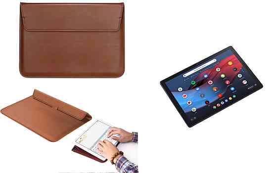 Чохол-конверт VitoCase для Google Pixel Slate m3, з функцією підставки для планшета Коричневий Київ