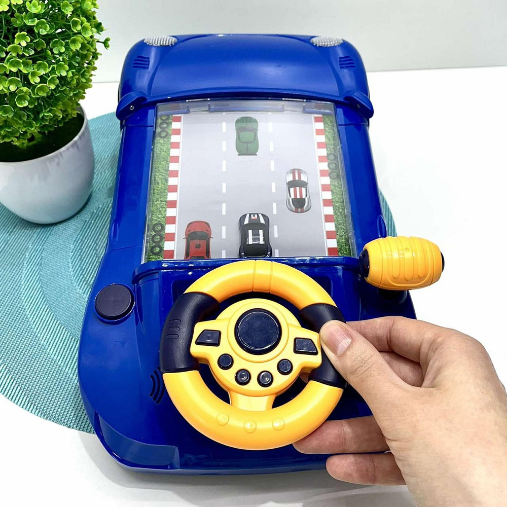 Автотренажер іграшка підсвічування мелодії регулювання гучності рухома стрічка USB-кабель Синій (HW 130) Чернігів - фото 2