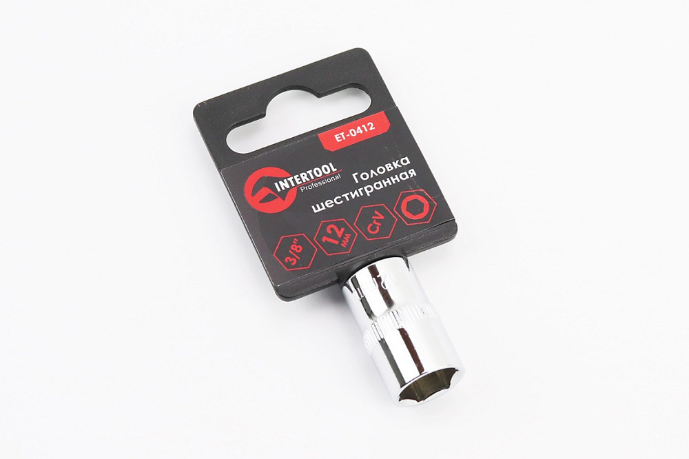 Головка торцева 6-гранна 3/8" 12мм CrV ET-0412 Київ - фото 1
