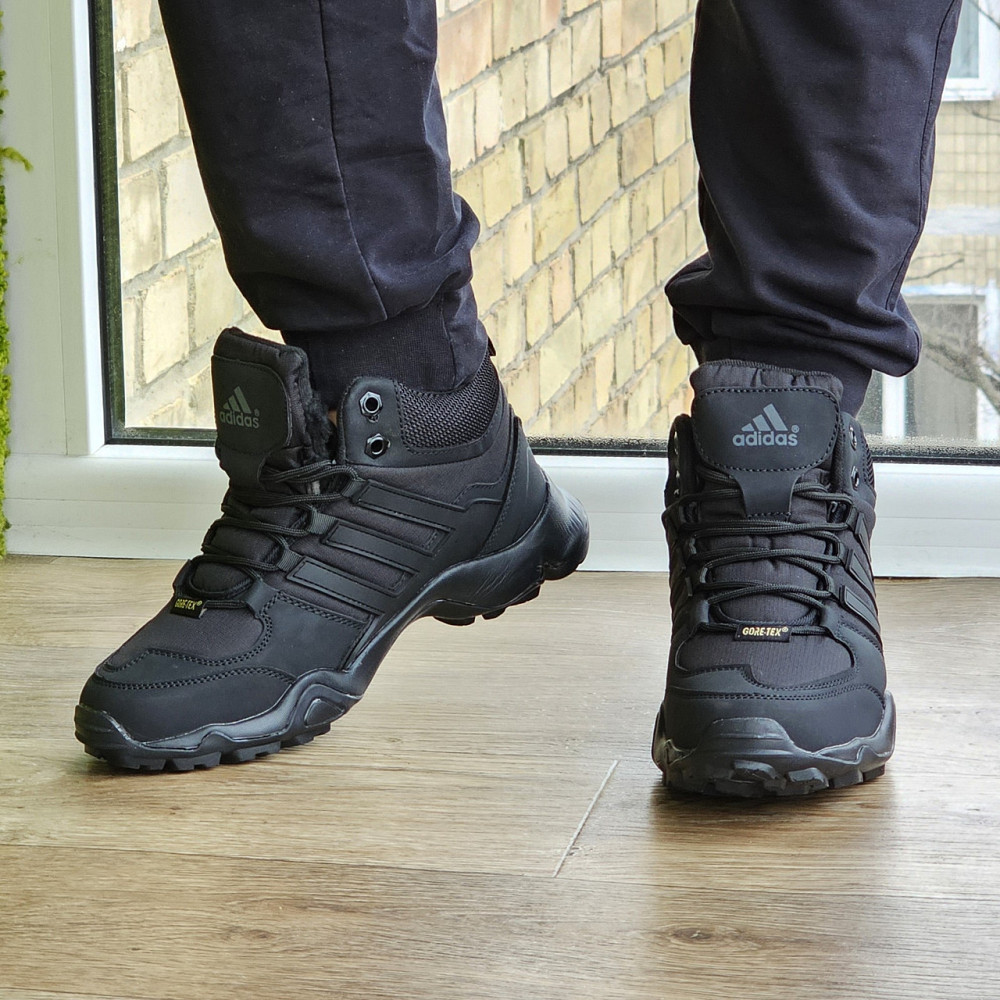 Зимові Кросівки Adidas Terrex Swift з Хутром Чорні Чоловічі Адідас Гортекс (розміри: 42,43,44,45) - 00-5 Дніпро - фото 10