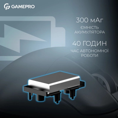 Мышка GamePro Asgard Thor Wireless/Bluetooth/USB Black (GM023B) Винница - изображение 3