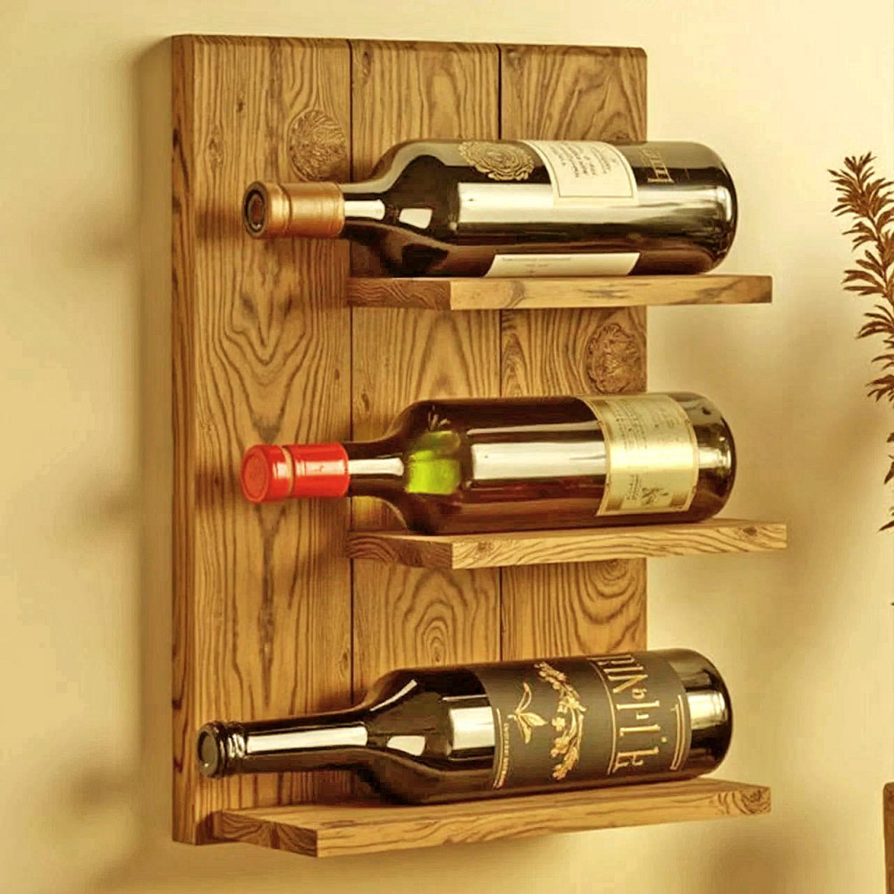 Настенная винная полка 