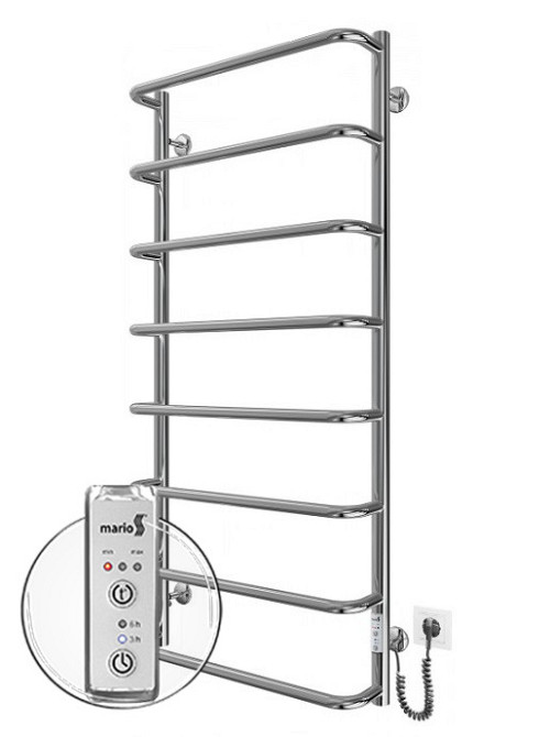 Электрический полотенцесушитель Mario Стандарт HP -I 1090x530 TR таймер-регулятор Киев - изображение 1
