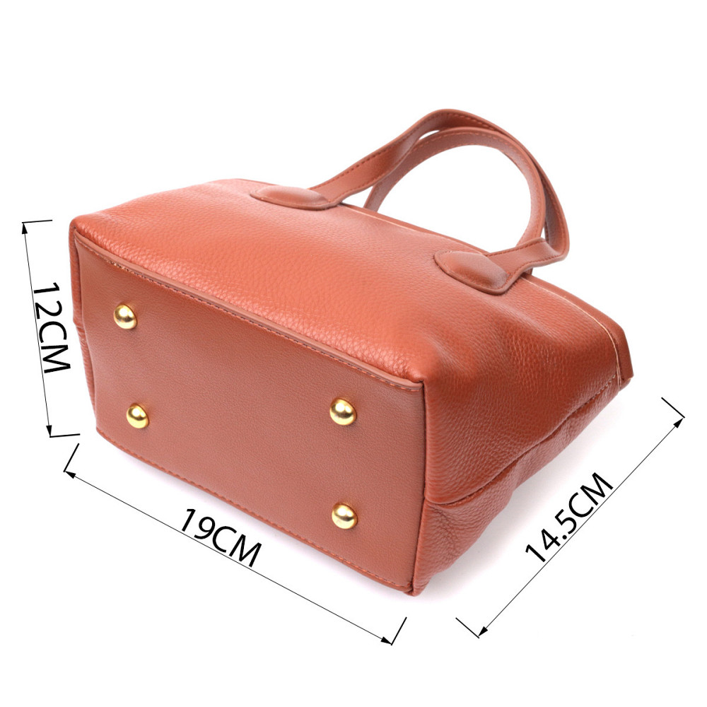 Сумка женская с двумя ручками из натуральной кожи Vintage 22285 Коричневая Киев - изображение 3