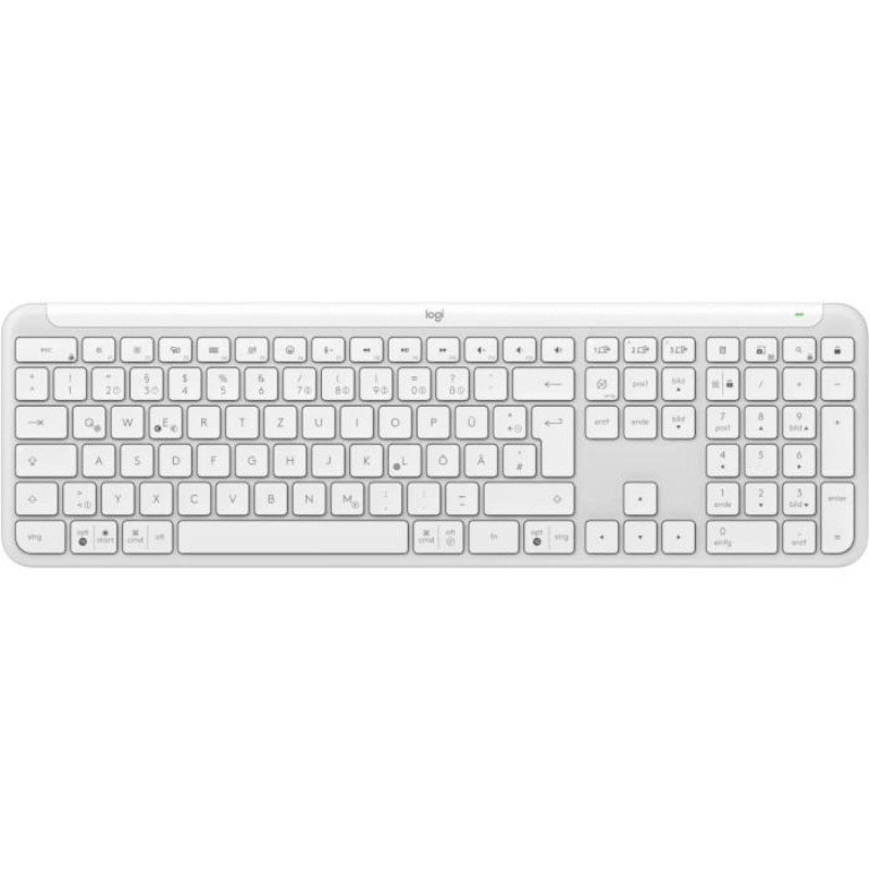 Клавіатура бездротова Logitech Signature Slim K950 US OffWhite USB (920-012466) Білий Харків - фото 1