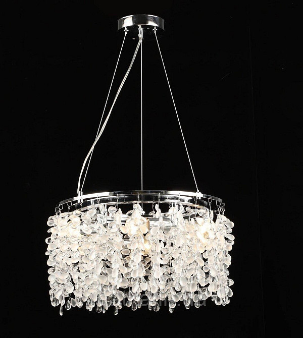 Люстра підвісна кришталева S2490/6, Хром Київ - фото 1