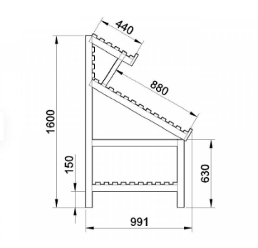 Стойка торговая 