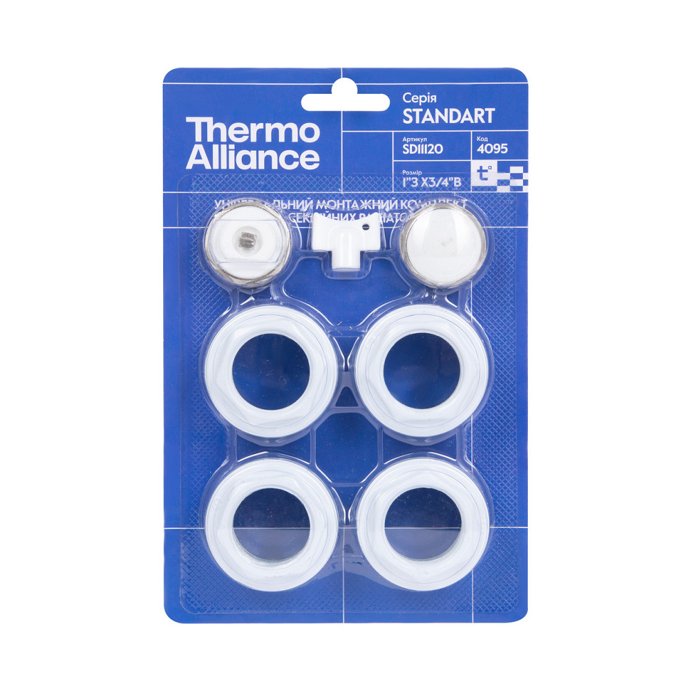 Комплект на радіатор Thermo Alliance Standart 3/4"х1" SD11120 Київ - фото 4
