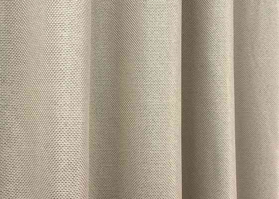 Комплект коротких штор VR-Textil Лен-блэкаут Лен Мешковина № 1080ш Холодный бежевый 130х170см 2 шт (35-0356) Киев