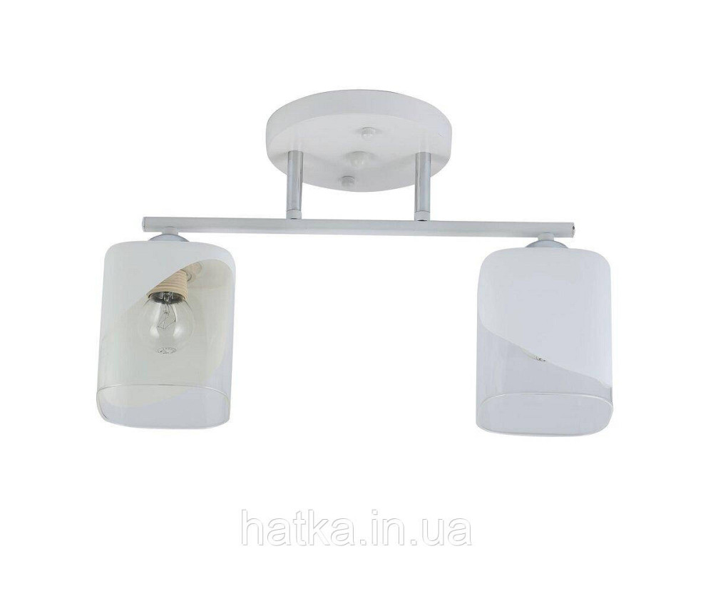 Люстра стельова Sirius 07245/2 Matte White+CR на 2 плафони Київ - фото 2