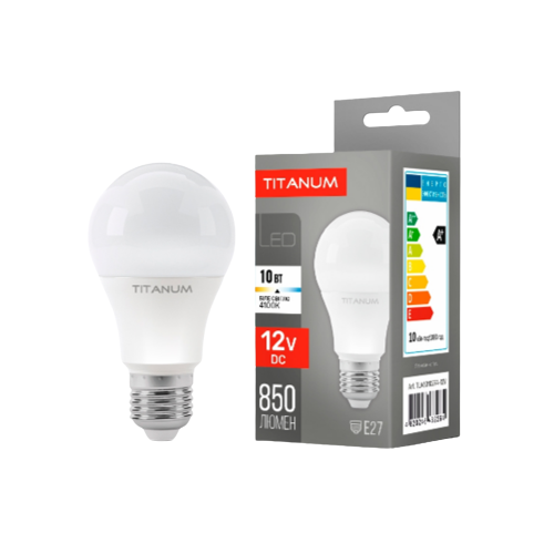Лампа A60 10W E27 4100К 12V LED Titanum Житомир