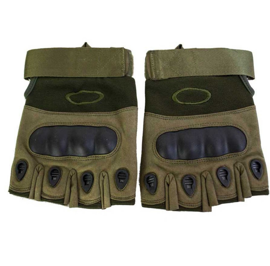 Тактичні рукавички без пальців олива 104. Розмір XXL Дніпро - фото 2