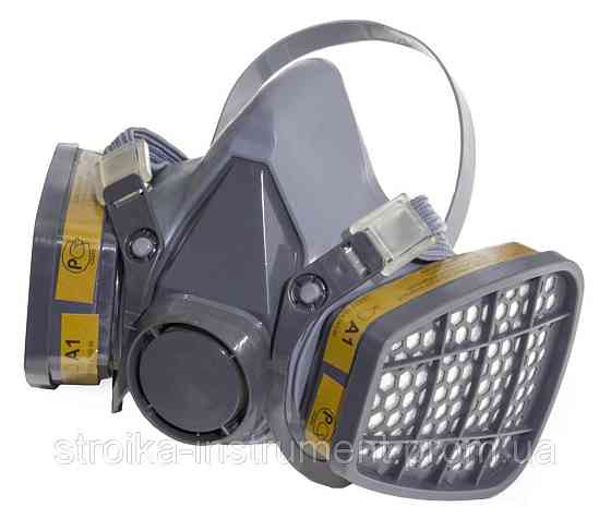 Респіратор ЗМ модель 6000 з двома фільтрами (банка трапеція)DR-0046 VITA Коломия